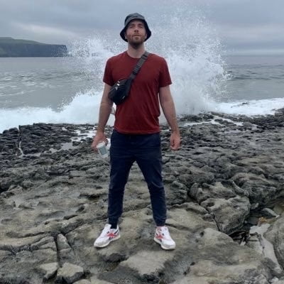 Brian Whelan on the beach
