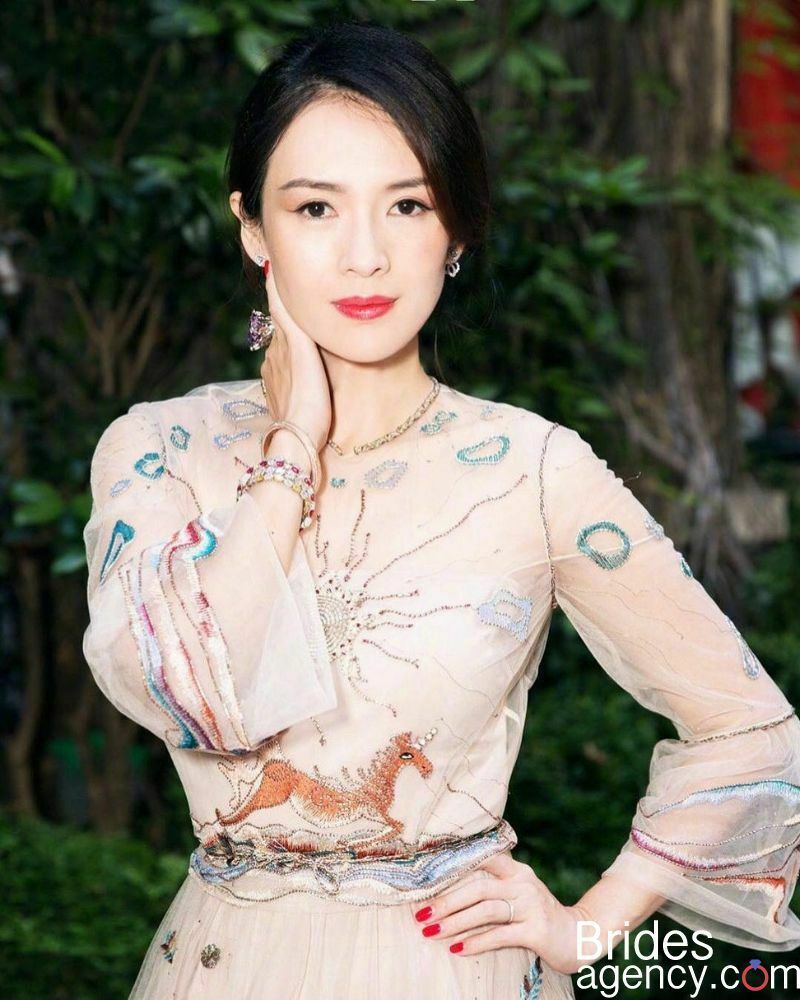 Zhang Ziyi in a dress