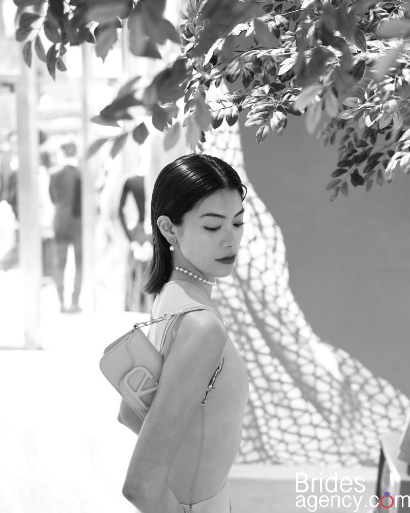 Hikari Mori b/w photo