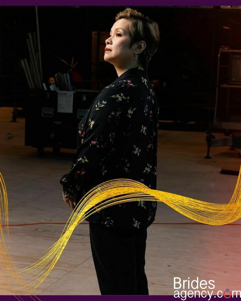 Lea Salonga observes the backstage of the theater