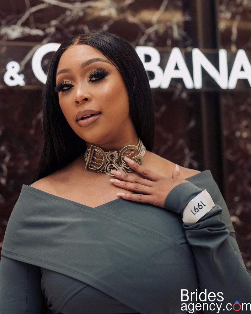 Minnie Dlamini at the D&G booth