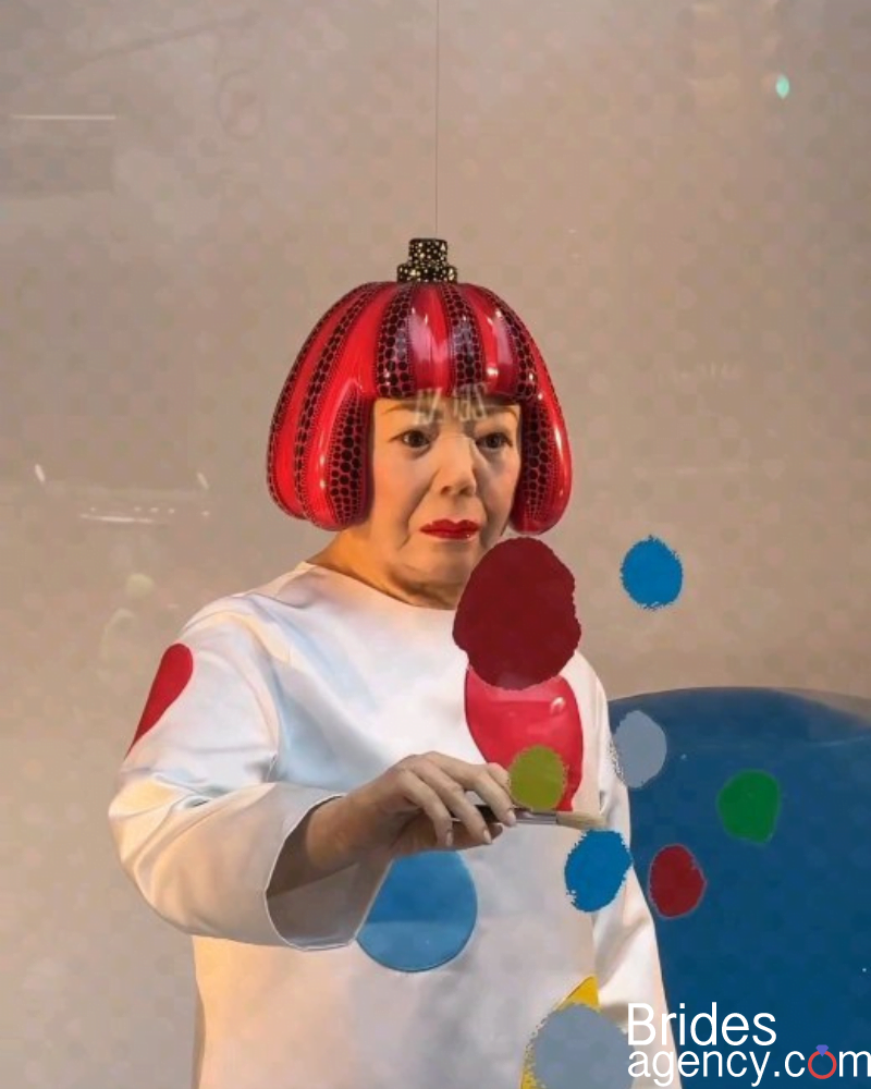 Yayoi Kusama mannequin