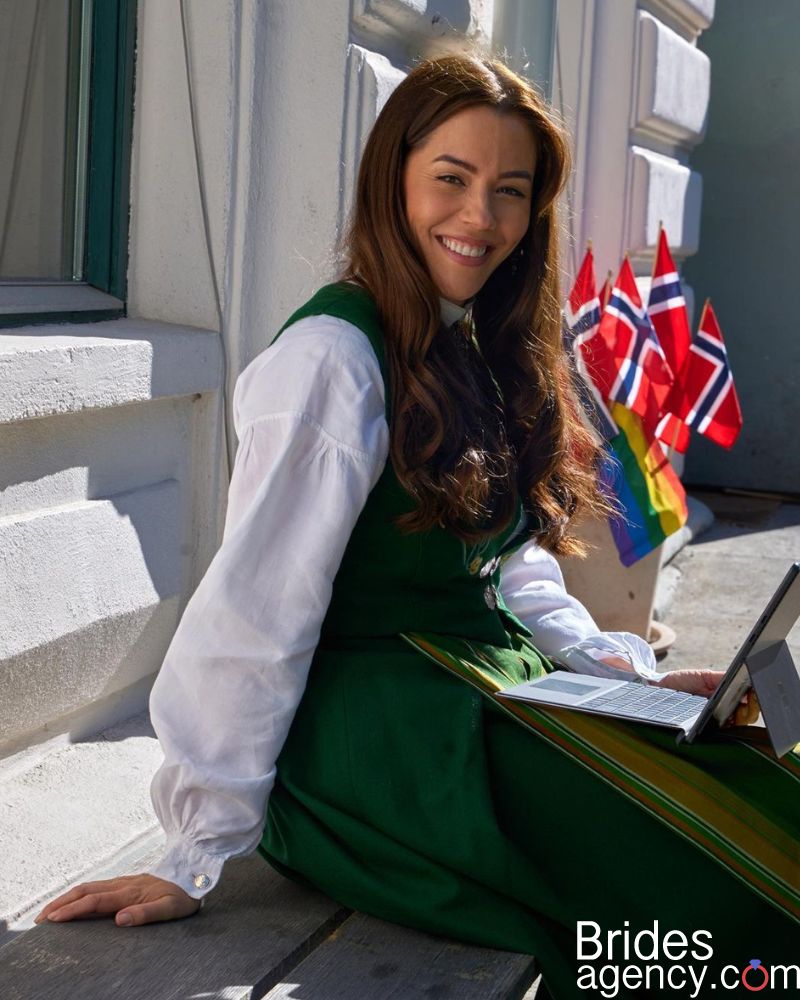 Marion Raven in traditional dress