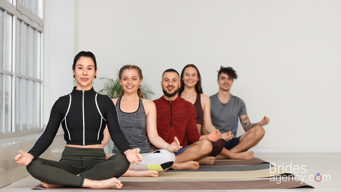 meet women at yoga studio